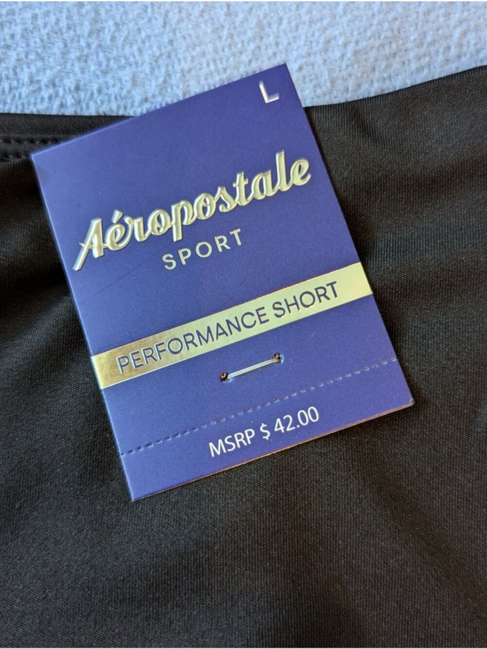 Aeropostale Sport Womens Black Performance Shorts L Activewear - Picture 2 of 4